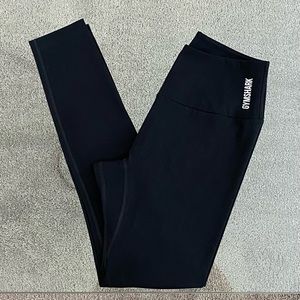 Black Gymshark Full Length High Waisted Leggings